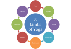 8 Limbs of Yoga cycle illustration