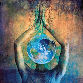 Earth day yoga image
